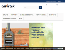 Tablet Screenshot of calortek.com